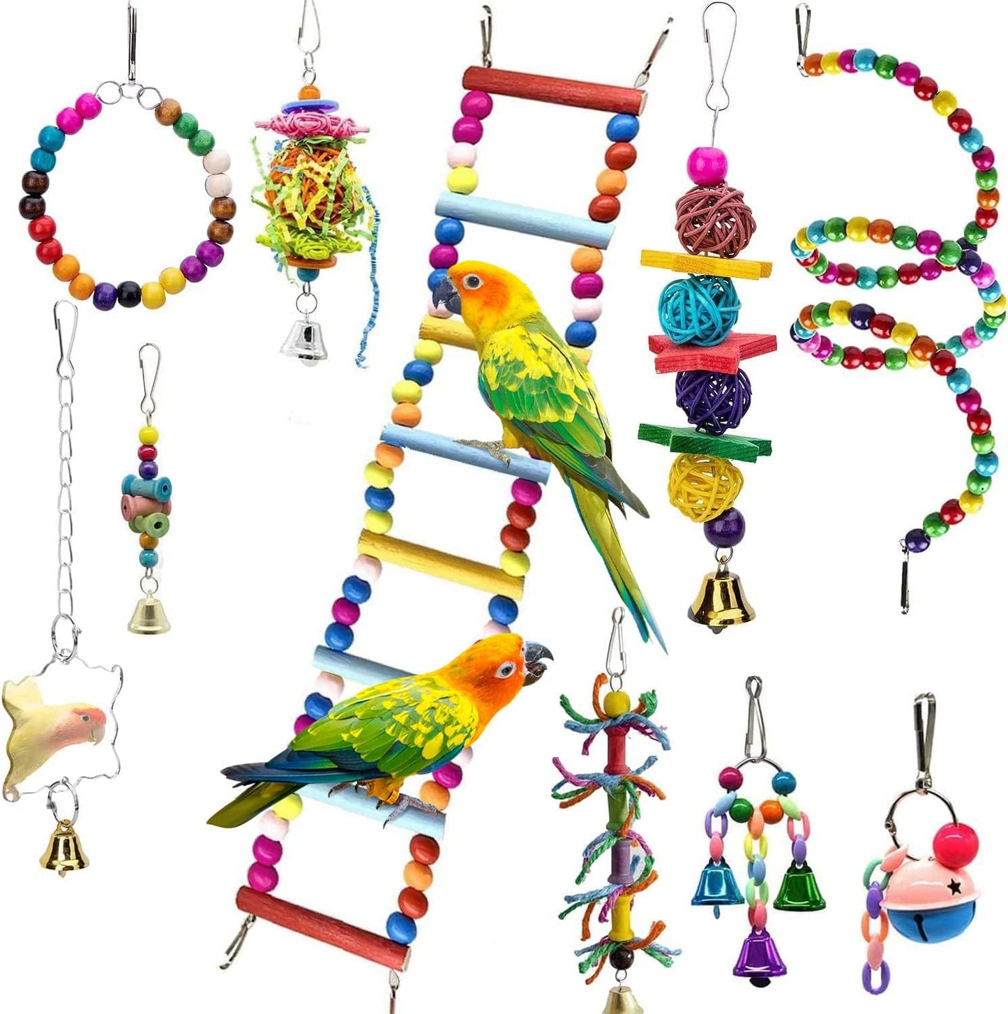 Parrot Toy Birdcage Swing Perch Rod