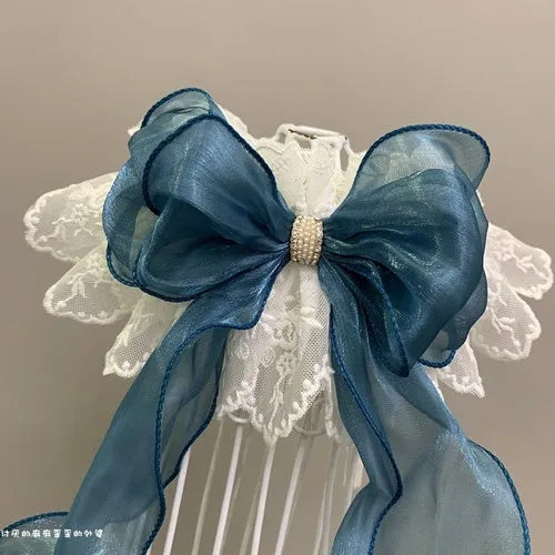 Cute Pet Dogs Pink Purple Blue Lace Bowknot Collares Bib Necklace For Puppy Dog Cat Supplies Collar Jewelry Accessory Chihuahua