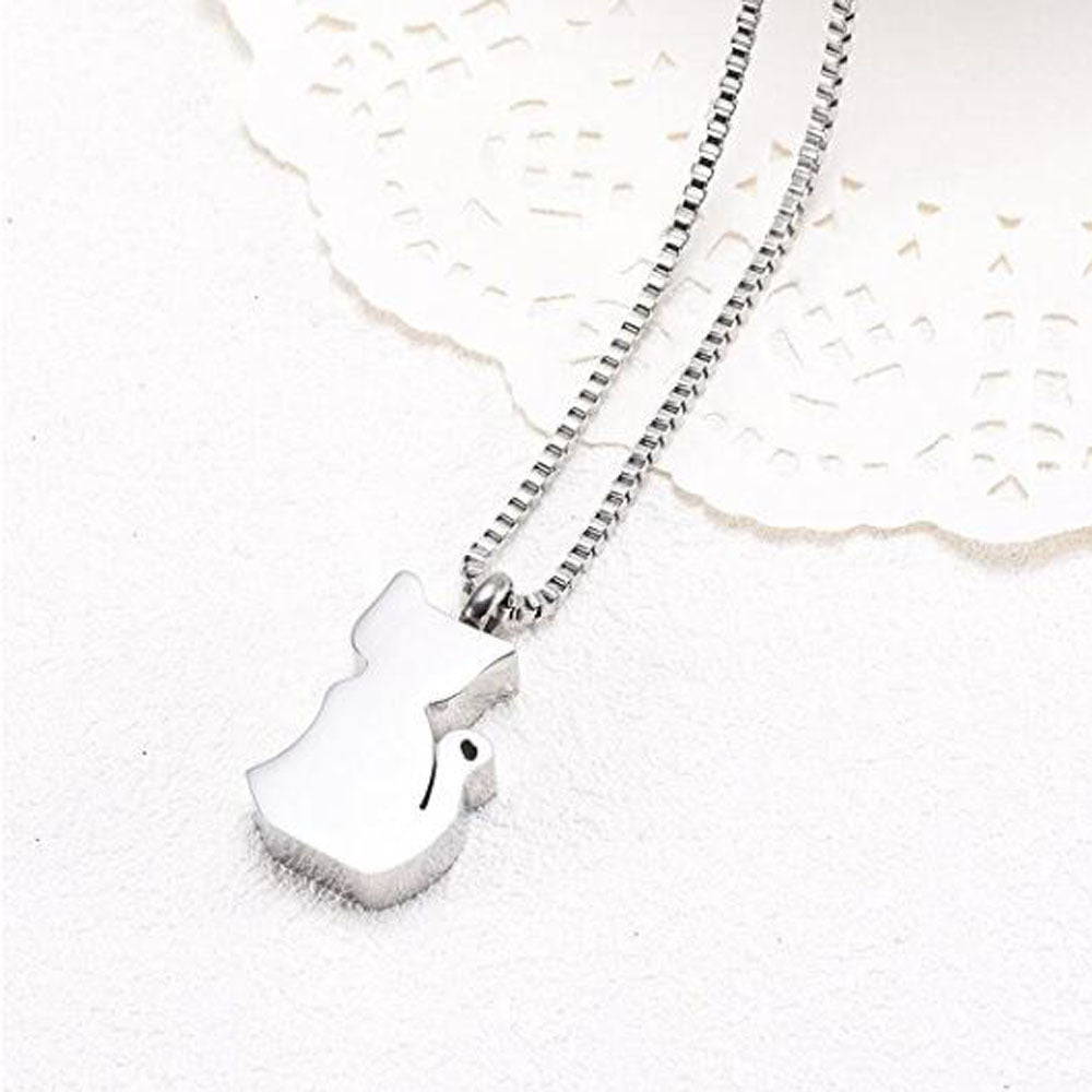 Commemorative Pet Cat Urn Necklace