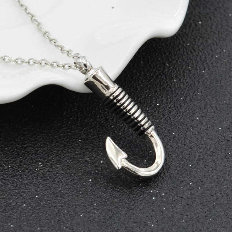 Fishhook Arrow Pendant Animal Urn Necklace