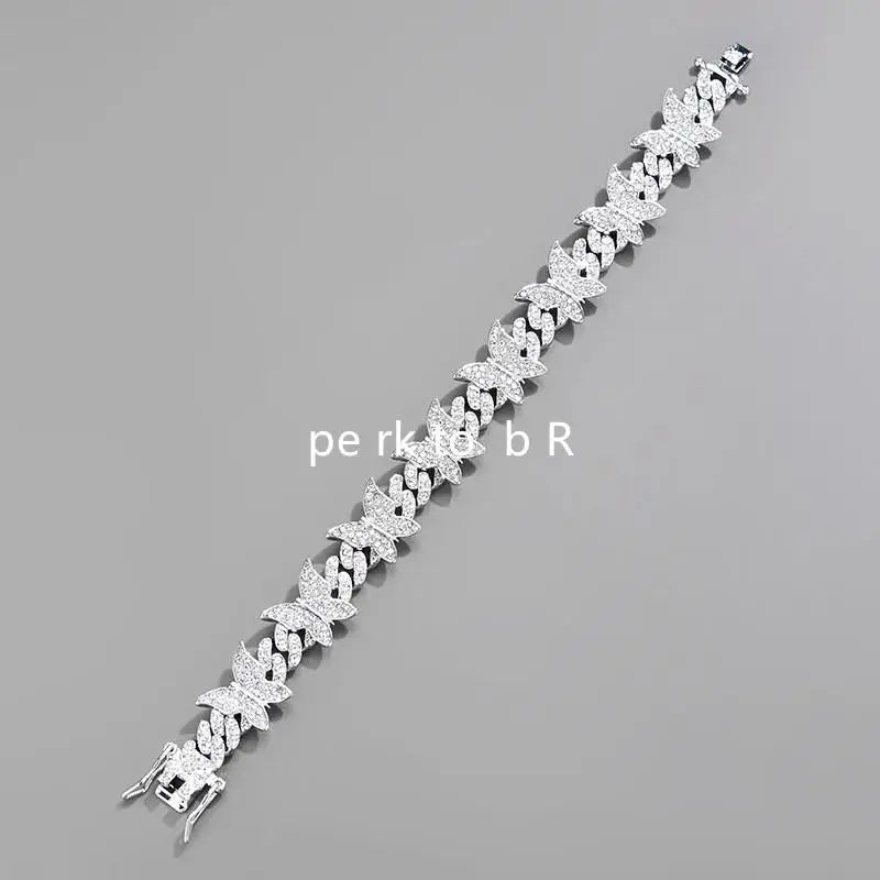 Vintage Fashion Butterfly Charm Chain Collar Secure Buckle Matching Pet And Owner Necklace Jewelry Accessories For Cat Dogs