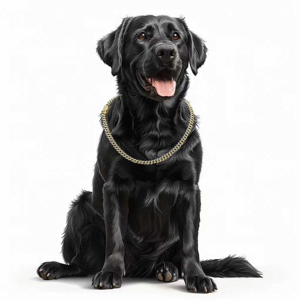 8mm Thin Cuban Link Dog Princess Pet Collar Cat Collar Cool Puppy Accessories Chihuahua Party Family Jewelry Stuff Secure Buckle