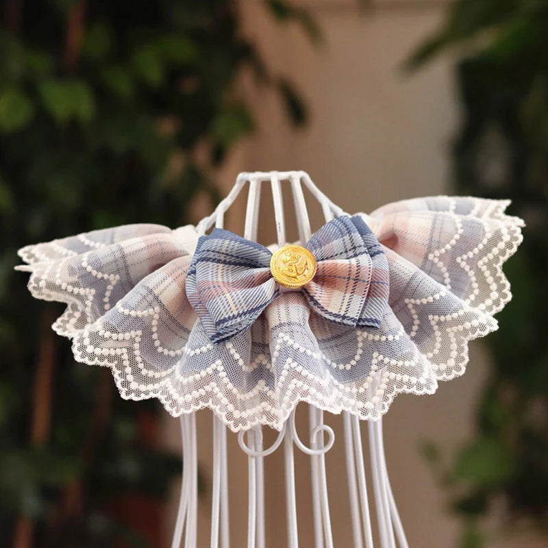 1PC Cute Pet Lace Bib Saliva Towel With Bow Lattice Flower Cat Dog Pet Necklace Decoration Collar Bandana Pet Accessories Hot