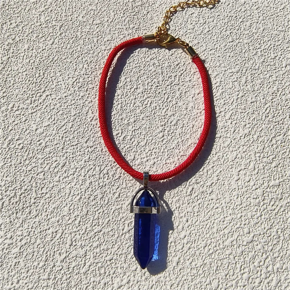 Luxury Dog Cat Necklace Jewelry with Crystal Pendant Red Rope Cat Collar Pet Grooming Birthday Costume Accessories