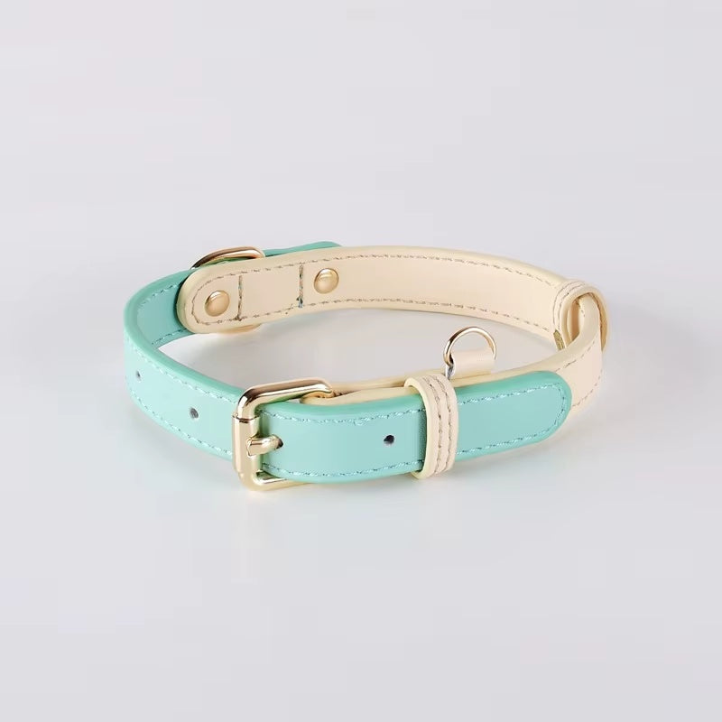 Leather Dog Collar, For Small, Medium, And Large Dogs, Adjustable Pet Collar