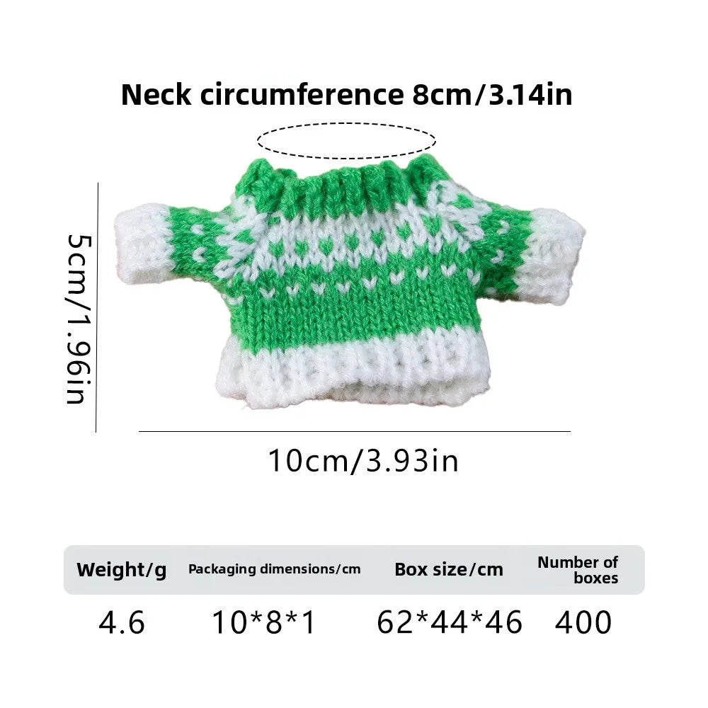 New Christmas Hamster Knit Sweater Clothing for Golden Hamsters Gerbils Small Pets Photo Outfit Cute Warm Pet Apparel