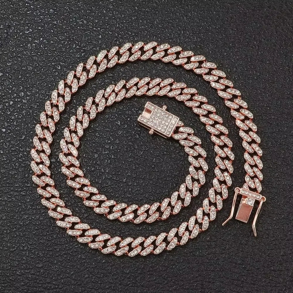 8mm Thin Cuban Link Dog Princess Pet Collar Cat Collar Cool Puppy Accessories Chihuahua Party Family Jewelry Stuff Secure Buckle