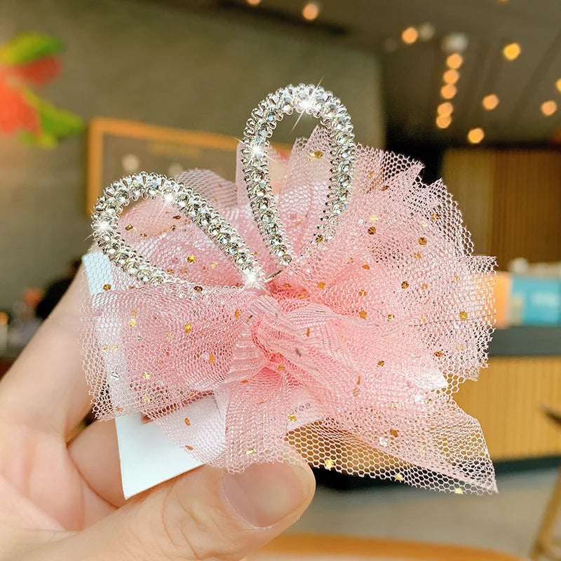 Pet Grooming for Puppy Cat Dog Hair Clip Crown Bow Lace Pet Hairpins Dog Multicolor Cat Headwear Pet Accessories