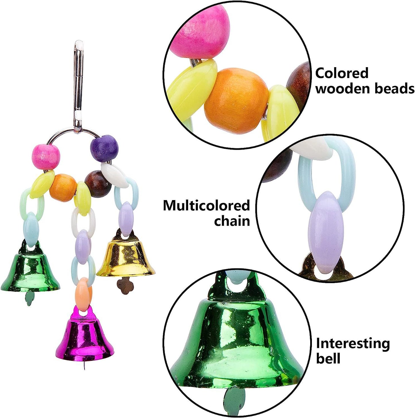 Parrot Toy Birdcage Swing Perch Rod