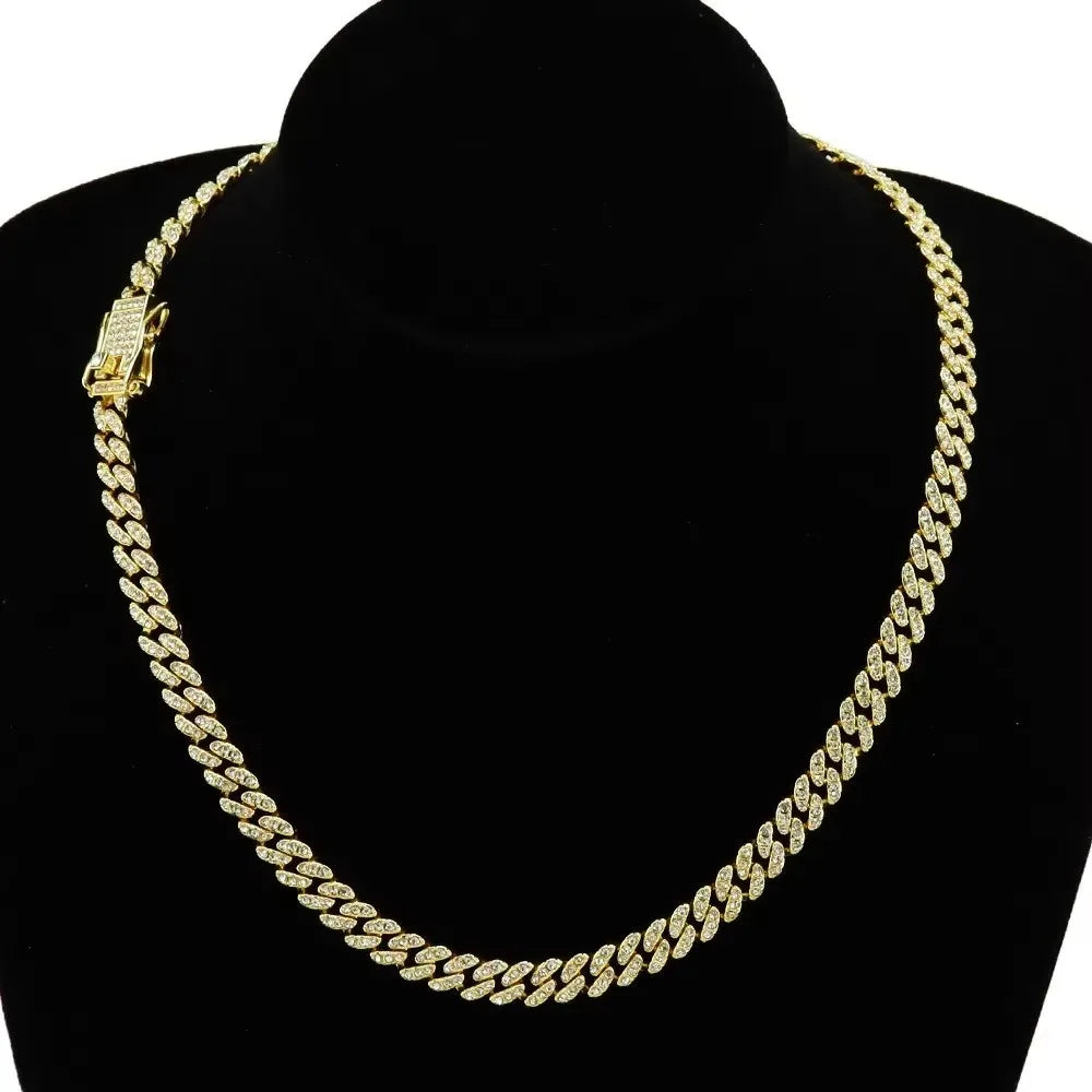 8mm Thin Cuban Link Dog Princess Pet Collar Cat Collar Cool Puppy Accessories Chihuahua Party Family Jewelry Stuff Secure Buckle