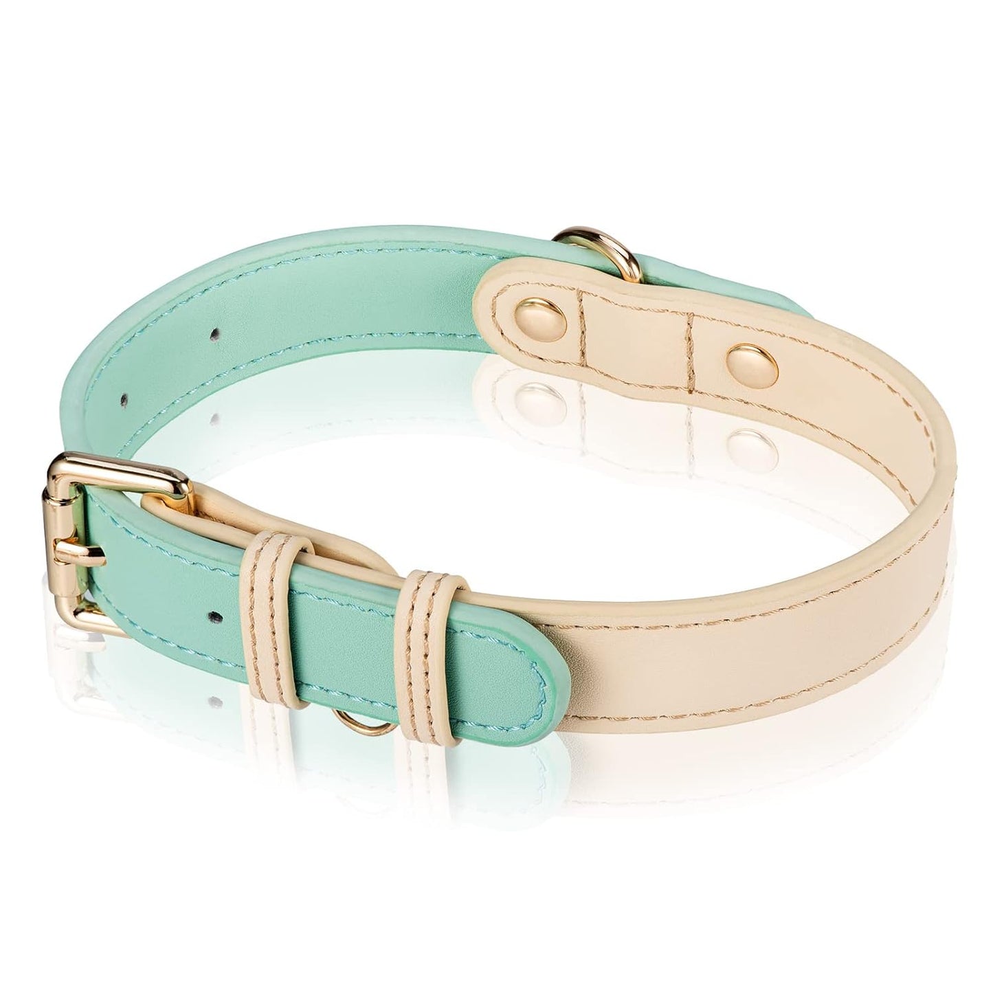 Leather Dog Collar, For Small, Medium, And Large Dogs, Adjustable Pet Collar